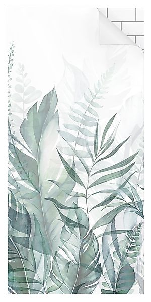 Bilderdepot24 Duschrückwand Aquarell grün Duschrückwand ohne günstig online kaufen