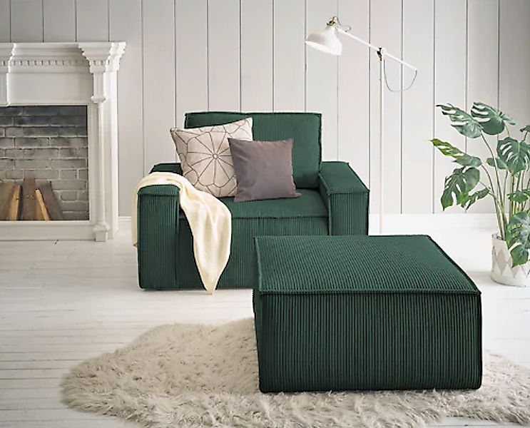 Home affaire Sessel »SHERWOOD«, Loveseat und Hocker im Set, passend zur Pol günstig online kaufen
