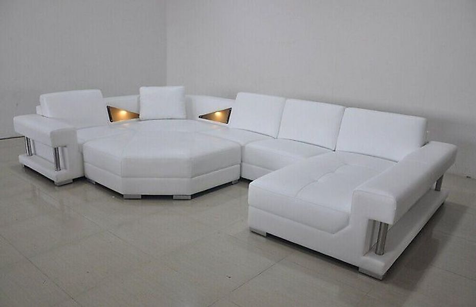 JVmoebel Ecksofa Sofas Wohnlandschaft Leder U Form Sofa Couch Polster Couch günstig online kaufen
