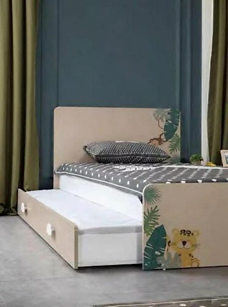 JVmoebel Kinderbett Betten Schlafzimmer Design Einzelbett Kinderzimmer Mädc günstig online kaufen