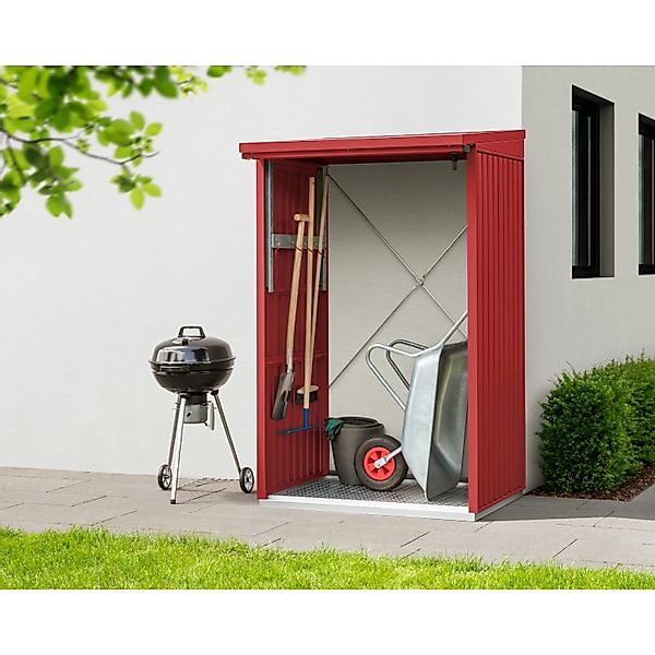 Hörmann Kaminholzregal Trend-V Typ 1 aus Metall RAL3004 Purpurrot günstig online kaufen