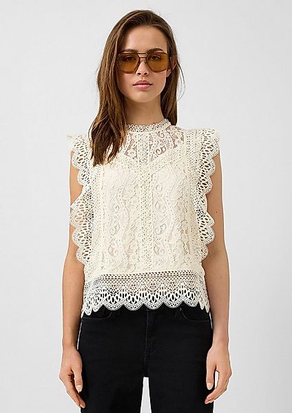 QS Blusentop Bluse Blusentop aus Spitze günstig online kaufen