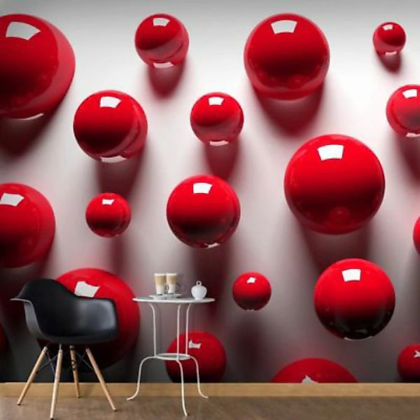 artgeist Fototapete Red Balls mehrfarbig Gr. 100 x 70 günstig online kaufen