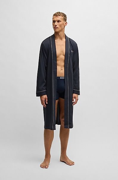 BOSS Morgenmantel Kimono BM, Baumwolle, Kimono-Kragen, günstig online kaufen