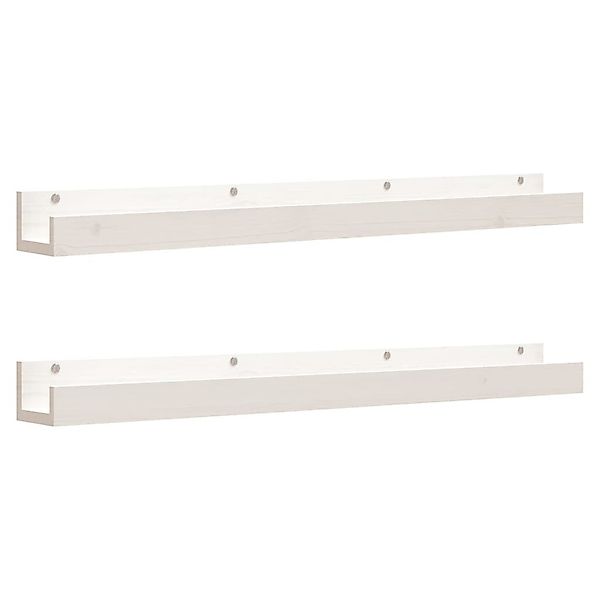 vidaXL Regal Wandregale 2 Stk. Weiß günstig online kaufen