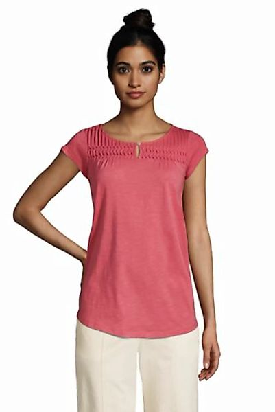 Shirt mit Biesen, Damen, Größe: 48-50 Normal, Rot, Baumwolle Modal, by Land günstig online kaufen