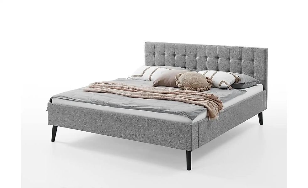 Polsterbett  Aldridge ¦ grau ¦ Maße (cm): B: 186 H: 100 Betten > Polsterbet günstig online kaufen