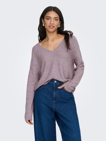 ONLY Strickpullover ONLARIZONA LS SEQUINS V-NECK günstig online kaufen