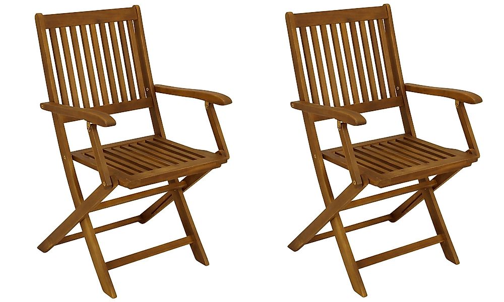 DEGAMO Gartenstuhl BENITA (2 St), Akazie günstig online kaufen
