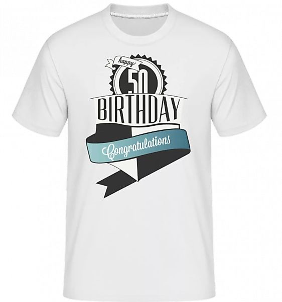 50 Birthday Congrats · Shirtinator Männer T-Shirt günstig online kaufen