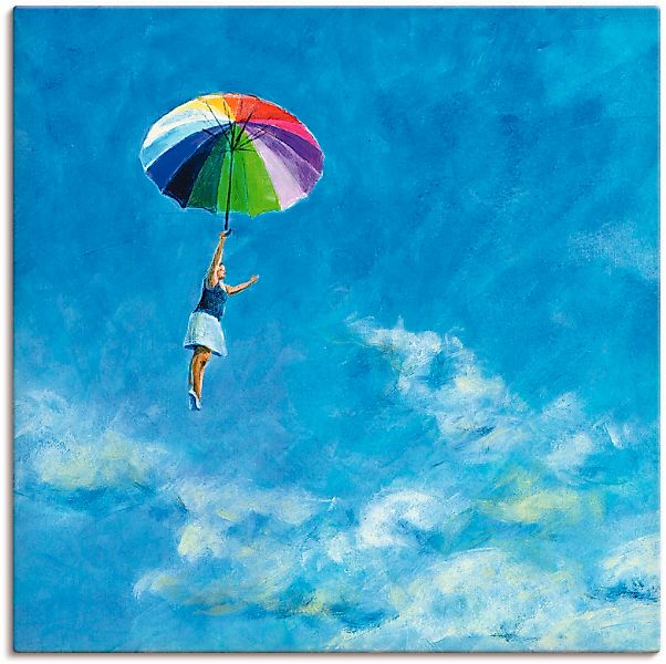 Artland Leinwandbild "Das Leben leben" Frau 1 Stk. tlg. auf Holzrahmen gesp günstig online kaufen