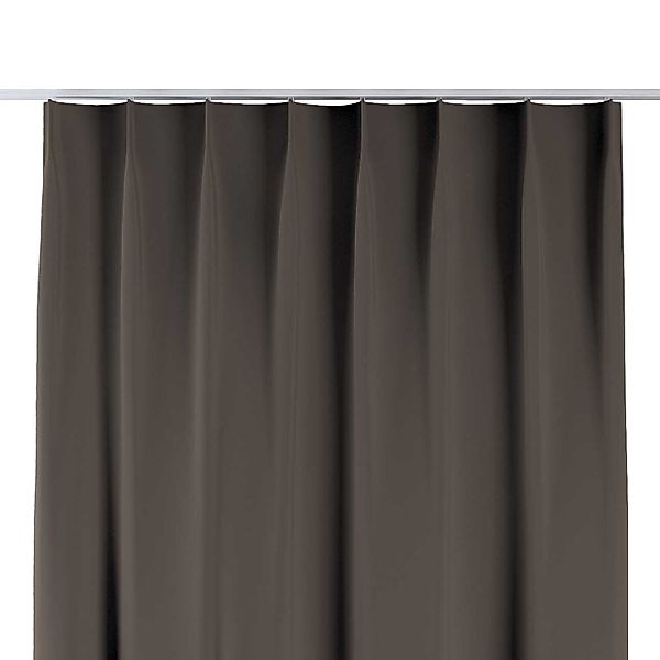 Vorhang mit flämischen 1-er Falten, braun, Blackout (verdunkelnd) (269-80) günstig online kaufen