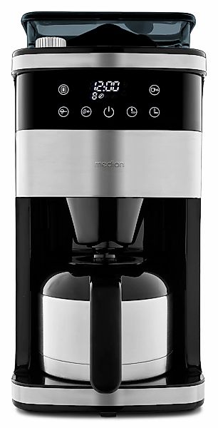 Medion® Kaffeemaschine mit Mahlwerk »MD 19911, 8 Mahlstufen, 1 L Wassertank günstig online kaufen