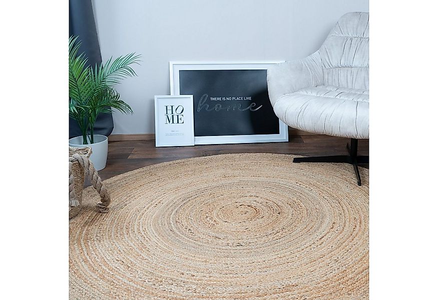 Consilio Concept Teppich JUTOS Wohnzimmer Teppich Natur Beige Jute Boho Lan günstig online kaufen