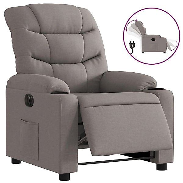 vidaXL Relaxsessel Elektrisch Taupe Stoff 3206634 günstig online kaufen