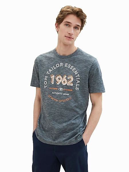 Tom Tailor Herren T-Shirt PRINTED LOGO - Regular Fit günstig online kaufen