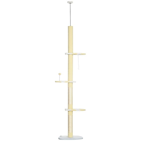 PawHut Kratzbaum, Katzenkratzbaum Deckenhoch, 220-260 cm, Kletterbaum mit S günstig online kaufen
