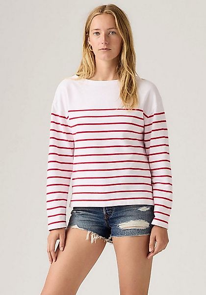 Levi's® Langarmshirt MARIN STRIPE TOP Saum mit kurzen Seitenschlitzen günstig online kaufen