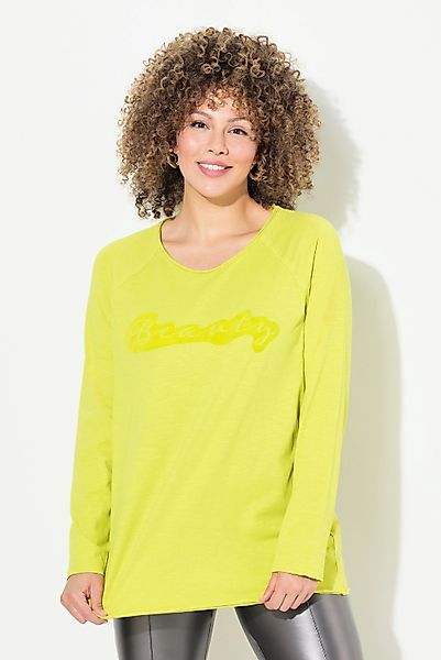Ulla Popken T-Shirt Shirt Flockdruck A-Linie günstig online kaufen