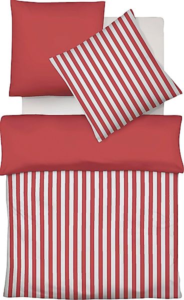 fleuresse Wendebettwäsche "Porto" 2 Stk. tlg. 100% Baumwolle, in Gr. 135x20 günstig online kaufen