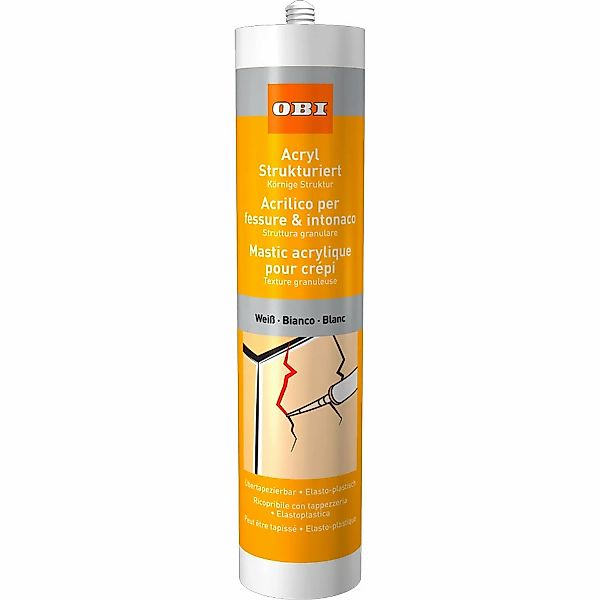 OBI Acryl strukturiert Weiß 310 ml günstig online kaufen