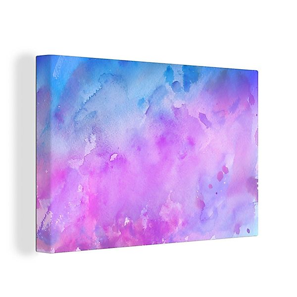 OneMillionCanvasses® Leinwandbild Aquarell - Lila - günstig online kaufen