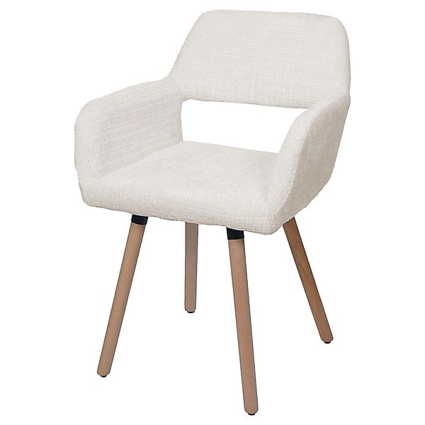 MCW Esszimmerstuhl A50 II Creme Stoff/Textil Chenille 465g/m² günstig online kaufen