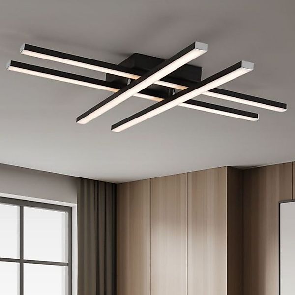 IMPTS Deckenleuchte LED Deckenlampe Schwarz 3000K günstig online kaufen