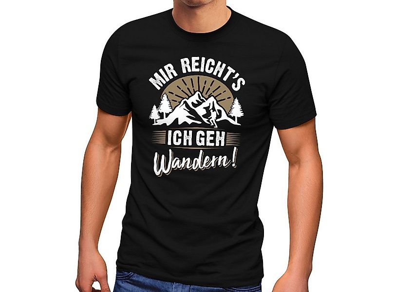 MoonWorks Print-Shirt Herren T-Shirt Wanderer Mir reichts ich geh wandern G günstig online kaufen