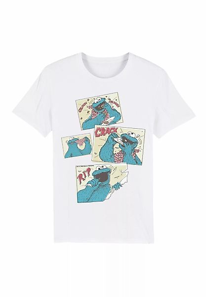 F4NT4STIC T-Shirt "Sesamstraße Cookie Monster Crunch Crack Rip", Premium Qu günstig online kaufen