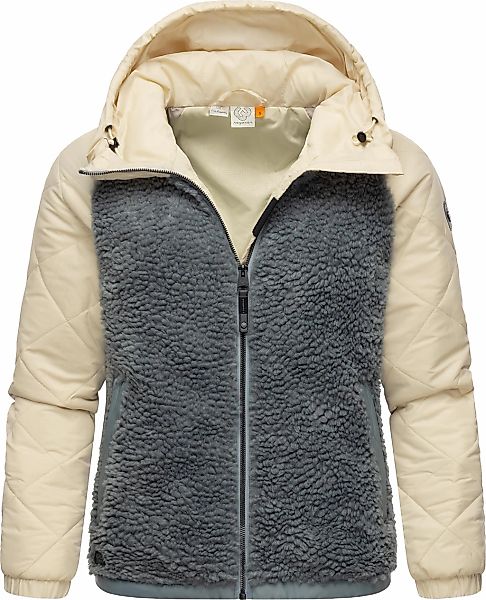 Ragwear Outdoorjacke "Leeloo", mit Kapuze, Damen Übergangsjacke aus Teddyfl günstig online kaufen