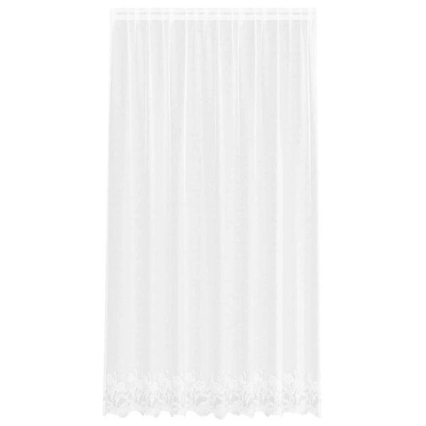 vidaXL Spitzenvorhang mit Vorhängen Weiß 200x240cm Polyester 4107769 günstig online kaufen