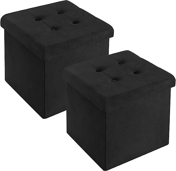 Woltu Sitzhocker (2 St), mit Stauraum, Deckel abnehmbar, Gepolstert, Fußhoc günstig online kaufen