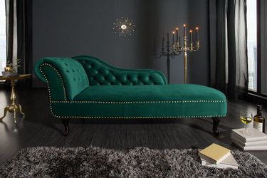riess-ambiente Recamiere CHESTERFIELD 170cm smaragdgrün, 1 günstig online kaufen