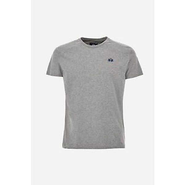 La Martina T-Shirt Graues Herren Kurzarm-T-Shirt - Regular Fit mit günstig online kaufen