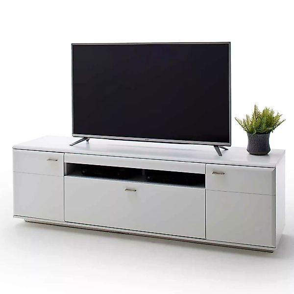 TV Unterschrank in Weiß 195 cm breit günstig online kaufen