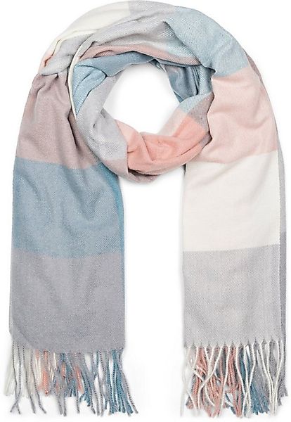 styleBREAKER Modeschal Weicher karierter Schal mit Fransen, (1-St) günstig online kaufen