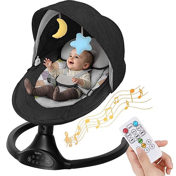 Insma Babywippe, elektrisch Babyschaukel bluetooth Musik günstig online kaufen