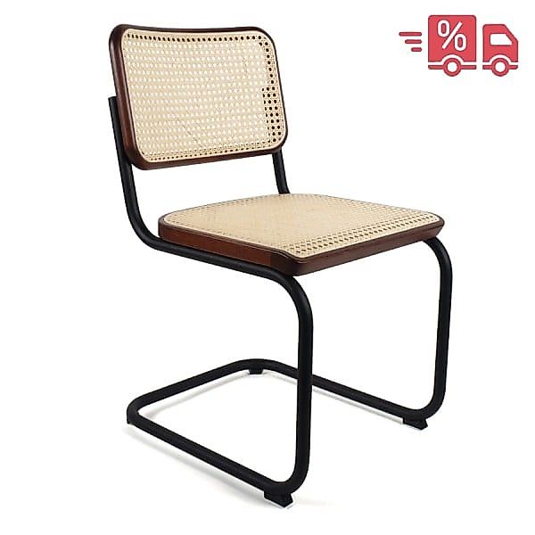 ABVERKAUF: THONET S 32 V | Buche mahagoni gebeizt | Stahlrohr-Freischwinger günstig online kaufen