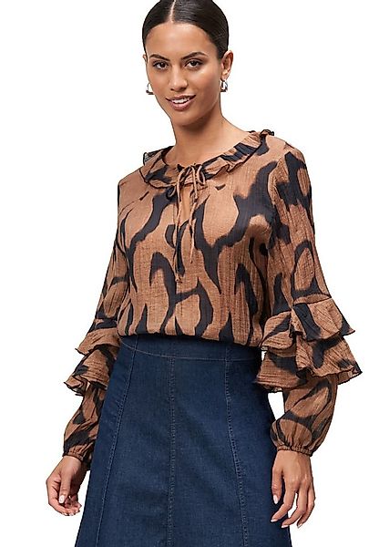 Zero Crinklebluse Damen mit Volants günstig online kaufen