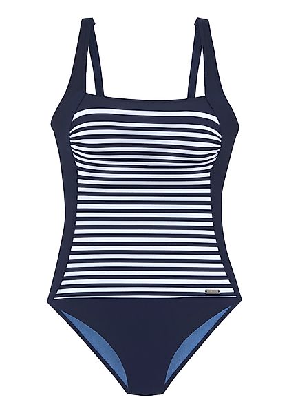 LASCANA Badeanzug Myst mit platziertem Streifen-Design günstig online kaufen