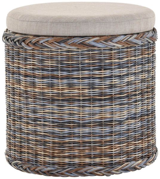 Krines Home Wäschekorb Rattan Sitzhocker mit günstig online kaufen