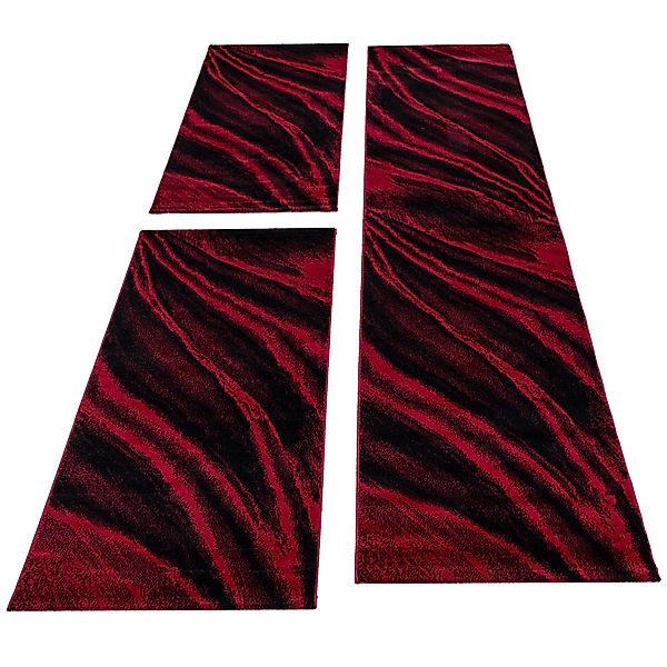 Carpettex Kurzflor-Bettumrandung Abstrakt Wellen Design, Höhe günstig online kaufen