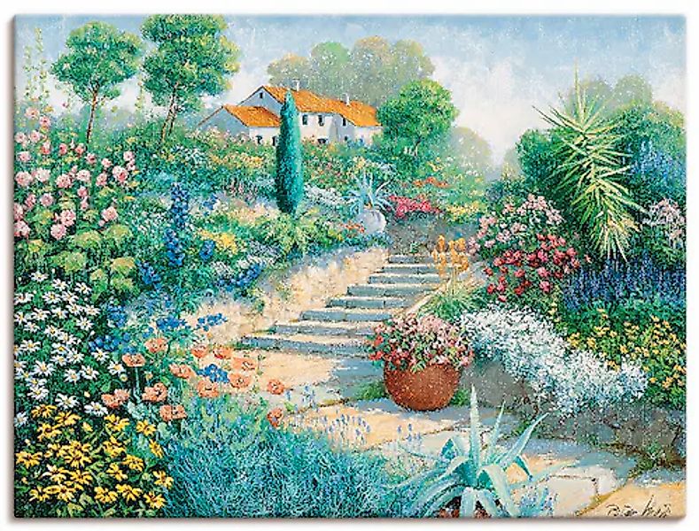 Artland Leinwandbild »Überall Blumen« Garten 1 Stk. tlg. auf Keilrahmen ges günstig online kaufen