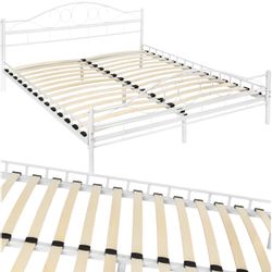 tectake Bettgestell Metallbett, robustes Stahlgestell günstig online kaufen