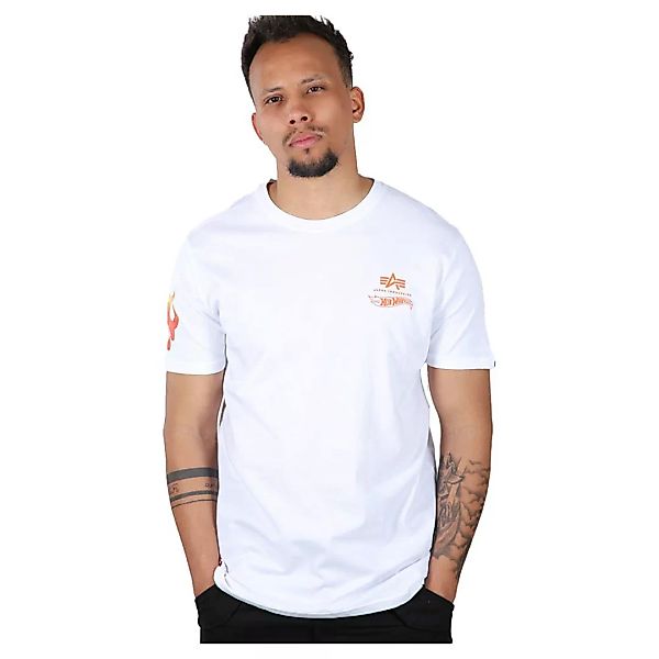 Alpha Industries Flame Kurzärmeliges T-shirt L White günstig online kaufen
