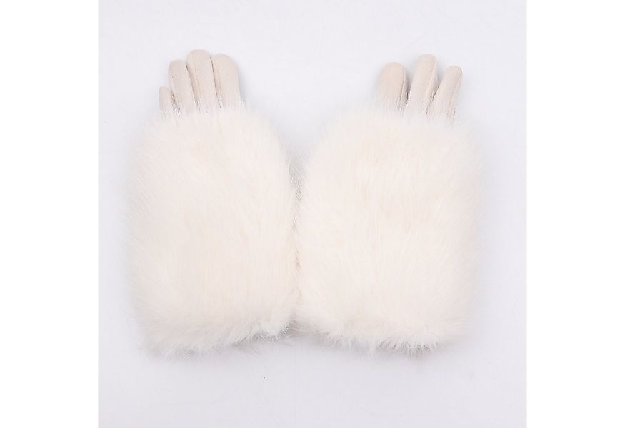 MIRROSI Thermohandschuhe Damen Handschuhe aus Kunstfell 2 in 1 Kuschelig, s günstig online kaufen