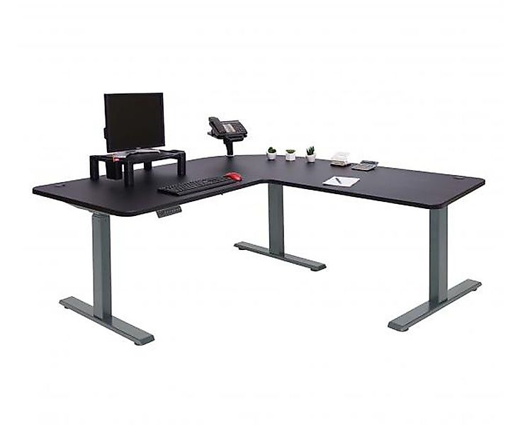 Mendler Eckschreibtisch D40, Computertisch elektrisch höhenverstellbar günstig online kaufen