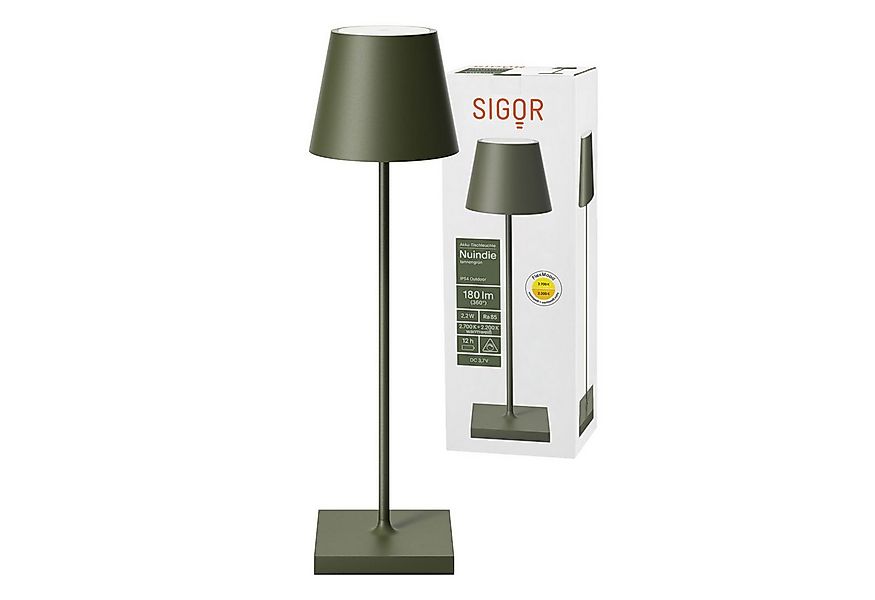 SIGOR LED Tischleuchte Akku-Tischleuchte, Dimmbar, LED fest integriert, War günstig online kaufen