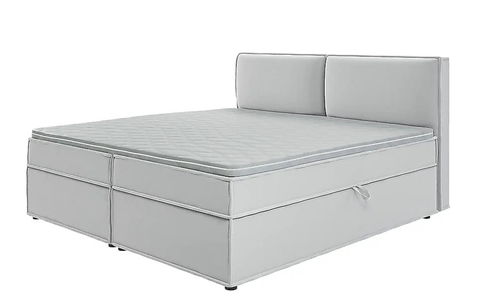 Boxbett mit Stauraum und Topper  H3 Uma ¦ silber ¦ Maße (cm): B: 200 H: 103 günstig online kaufen